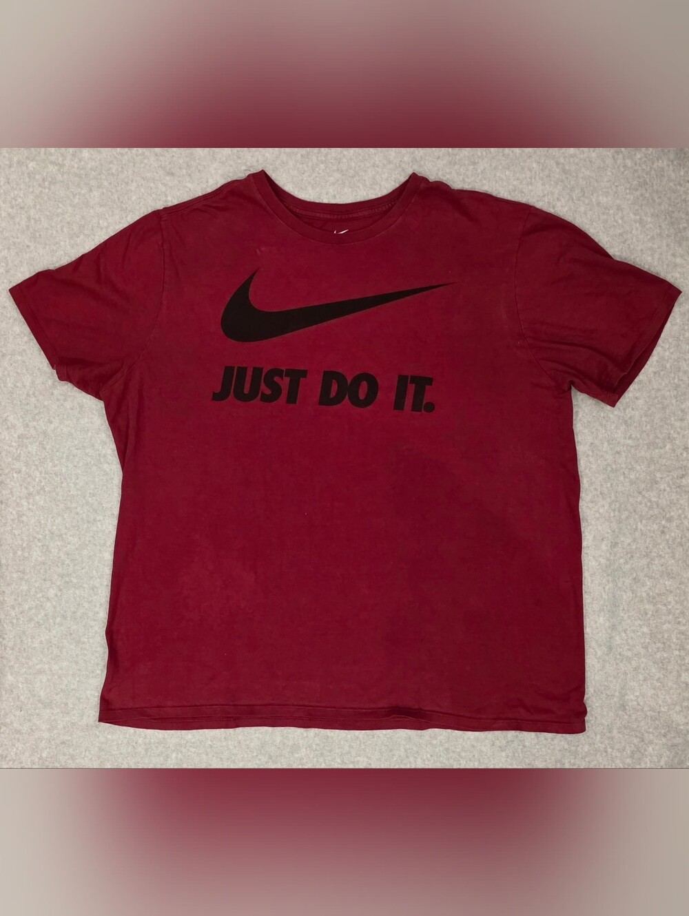 Nike Red 'Just Do It' Tee with Black Logo